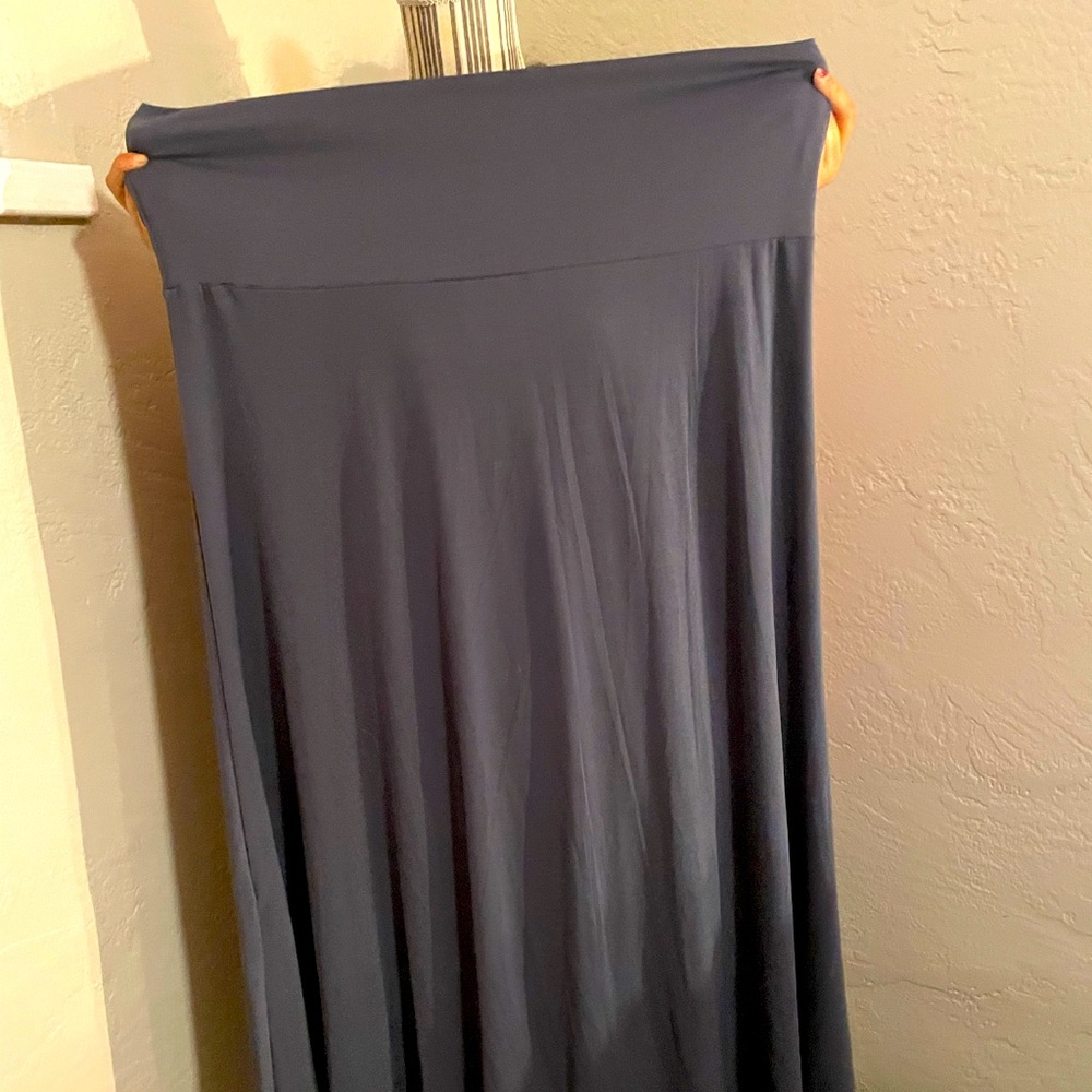 Solid Slinky Grey Maxi Dress Lularoe